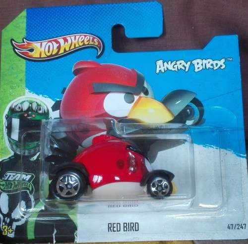 Diecast Hotwheels Angry Bird Red Bird