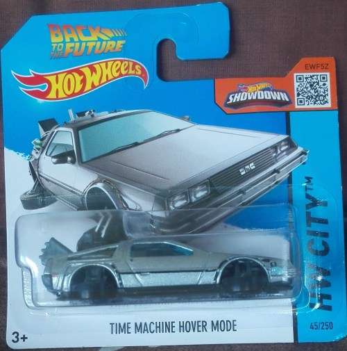 Diecast Hotwheels Back to the Future Time Machine Hover Mode