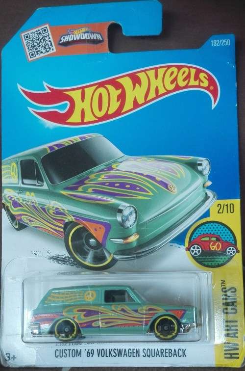 Diecast Hotwheels Custom '69 Volkswagen Squareback