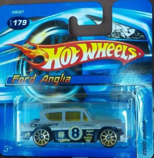 Diecast Hotwheels Ford Anglia (grey)
