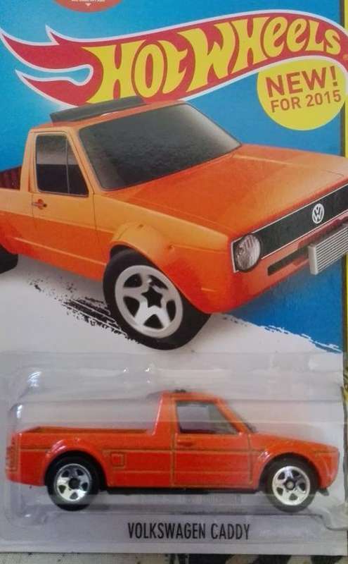 Diecast hotwheels Volkswagen Caddy (orange)