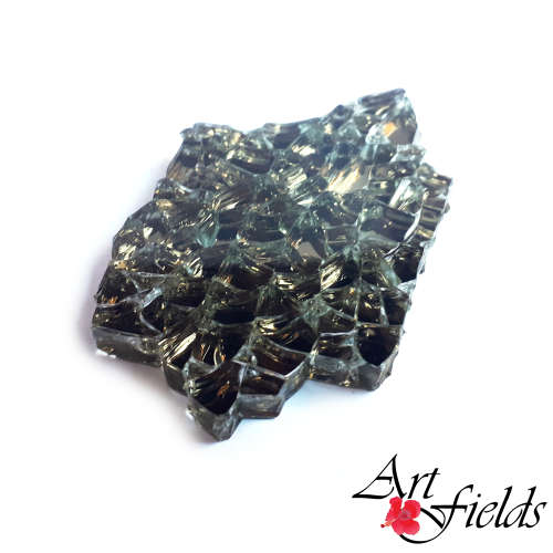 Gem Mosaic Glass 6mm- Brown Cassiterite, 150g