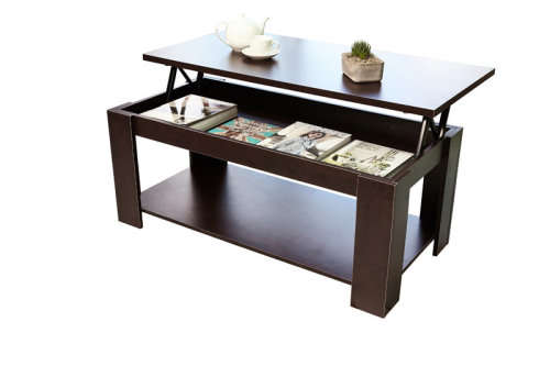 Hazlo Lift Top Coffee Table (Modern design) - Walnut