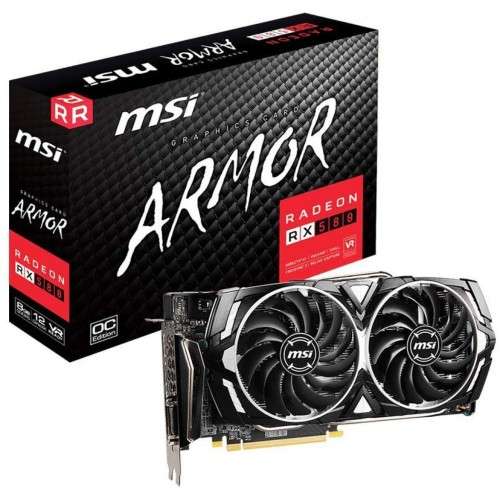 MSI Radeon RX 580 Armor 8GB OC GDDR5 DX12 Graphics Card