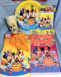 56 pcs Econo "Mickey Mouse & Friends" party sets for 10 kids!