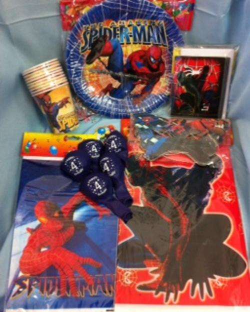 BEST BUY! CLICK TO SEE PICS! Spiderman Party sets for 10 Kids