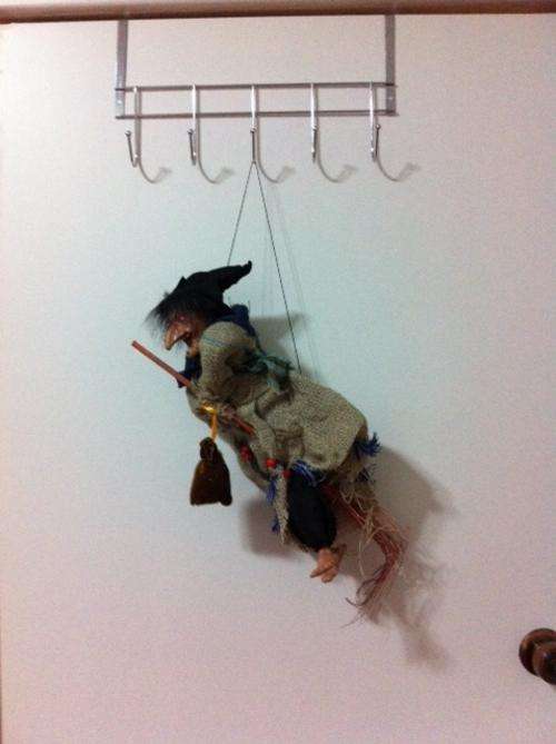 Halloween Deco - Witch in broom