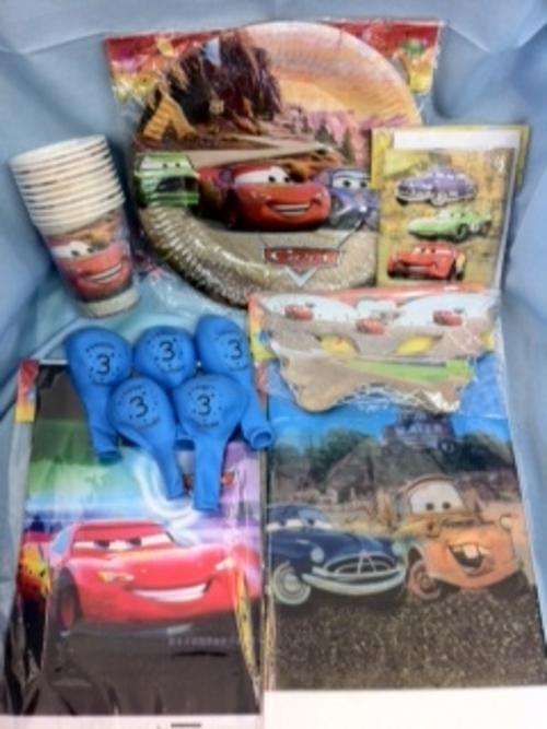 155 pcs Full House "Cars" party sets for 20 kids! No more shopping around~