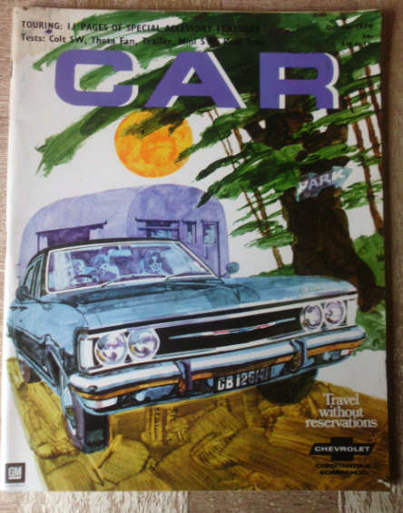 CAR MAGAZINE OCTOBER 1970 - VINTAGE CARS