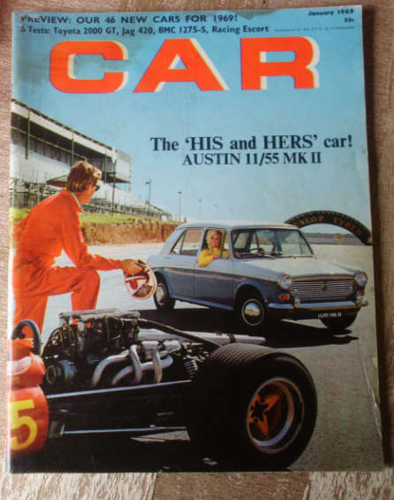 CAR MAGAZINE JANUARY 1969 - VINTAGE CARS