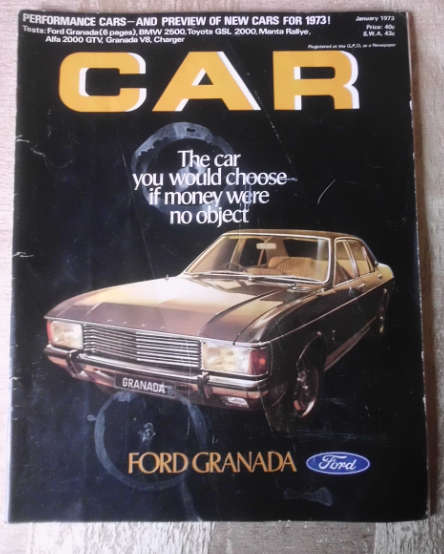 CAR MAGAZINE JANUARY 1973 - VINTAGE CARS