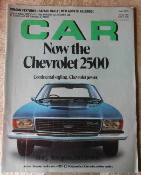 CAR MAGAZINE JUNE 1973 - VINTAGE CARS