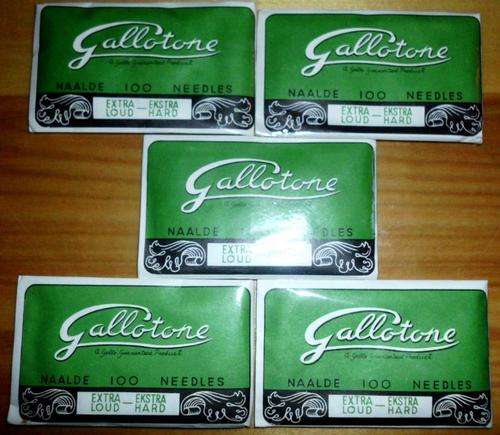 5 X Gallotone Gramophone needles (sealed)