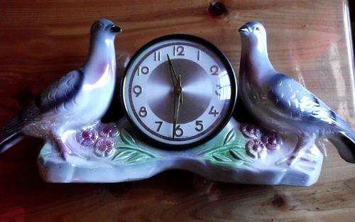 Vintage clock - Jema - Holland Bird Clock - number 498 with WEST GERMANY CLOCK