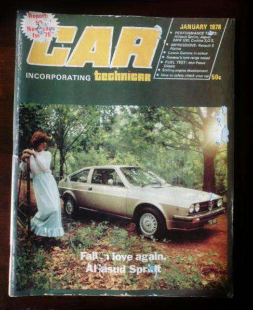 CAR MAGAZINE JANUARY 1978  -VINTAGE CARS