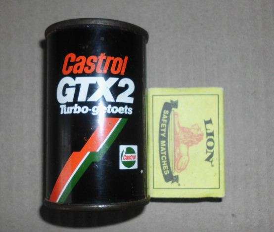 CASTROL GTX TURBO-TESTED-SMALL CAN-SEALED-VINTAGE ????