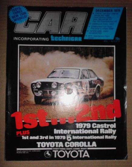 CAR MAGAZINE DECEMBER 1979  -VINTAGE CARS