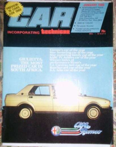 CAR MAGAZINE JANUARY 1980  -VINTAGE CARS
