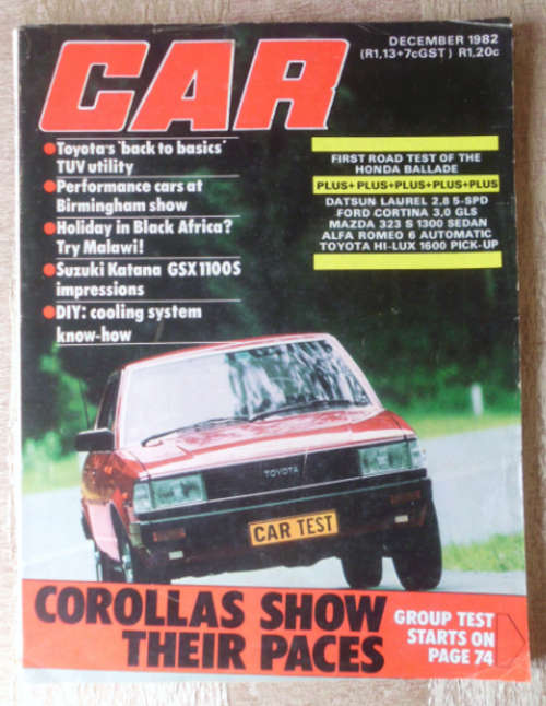 CAR MAGAZINE DECEMBER 1982 -VINTAGE CARS