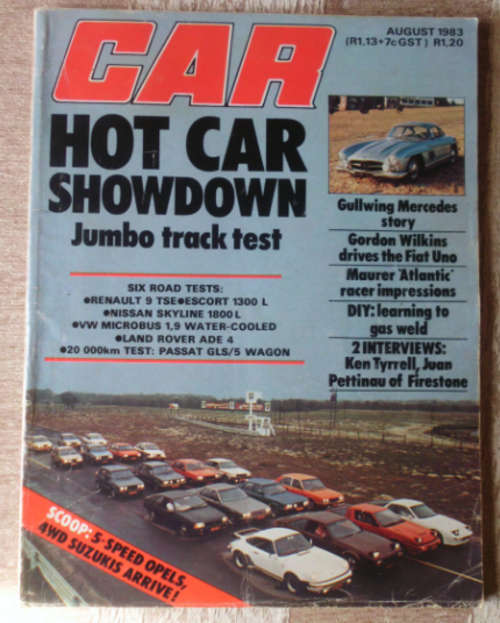 CAR MAGAZINE AUGUST 1983 -VINTAGE CARS