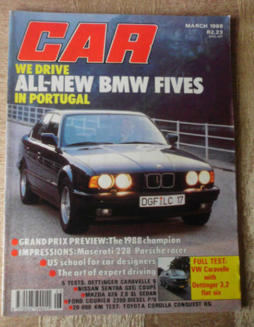 CAR MAGAZINE MARCH 1988 -VINTAGE CARS