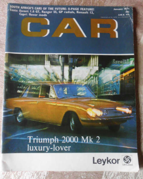 CAR MAGAZINE JANUARY 1971 - VINTAGE CARS