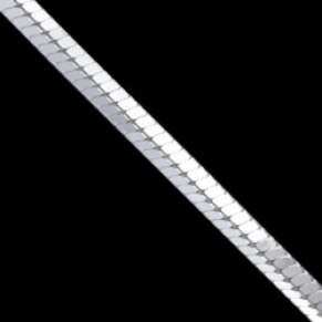 Silver chain, square snake Length: 50cm