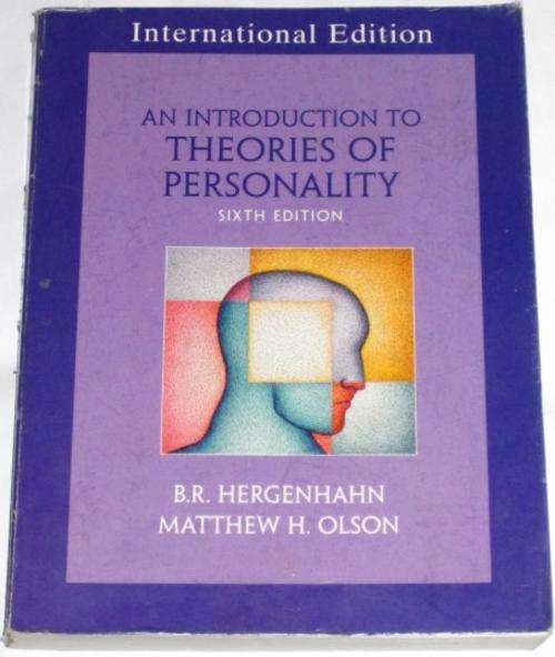 AN INTRODUCTION TO THEORIES OF PERSONALITY - B. R, HERGENHAHN & M. H. OLSON