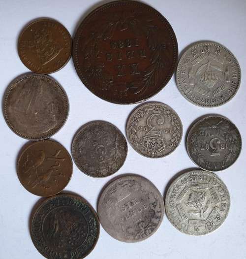 Collection of around 72 South African Coins