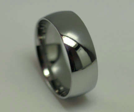 Comfortable Silver Stainless Steel Rings Size 7-13