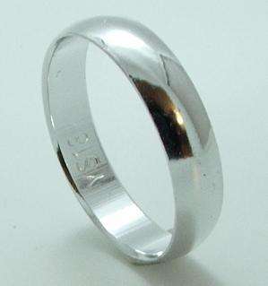 Aluminium, White Gold Clad Ring - Stamped YS18K. Different Sizes