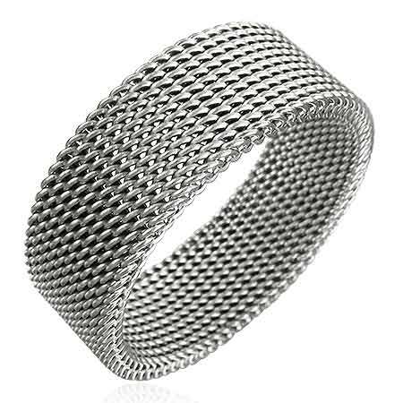 *NEW* Stainless Steel Mesh Link Rings - sizes 16 - 21mm available