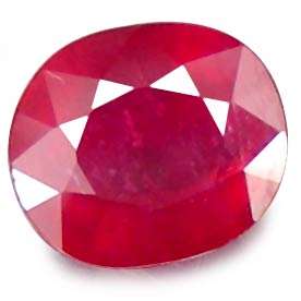 GISA Certified 1.53ct Natural Oval cut Ruby