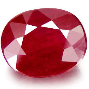 GISA Certified 3.21ct Natural Oval cut Ruby