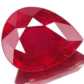 3.04ct Natural Pear cut Ruby