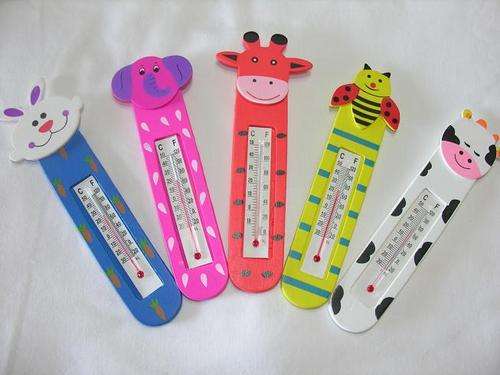Wooden Painted Room Thermometers - Crazy Wednesday