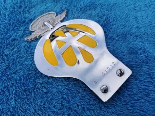 Vintage AA chrome badge