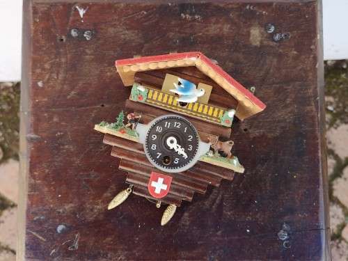 Swiss cottage clock