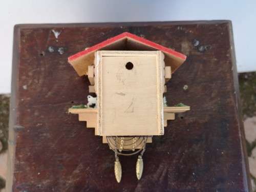 Swiss cottage clock