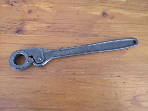 Vintage Gedore no 31/12` friction ratchet handle with a size 24 insert