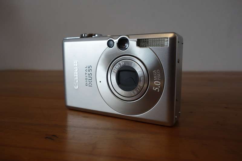 Two old digital point & shoot cameras, Nikon & Canon