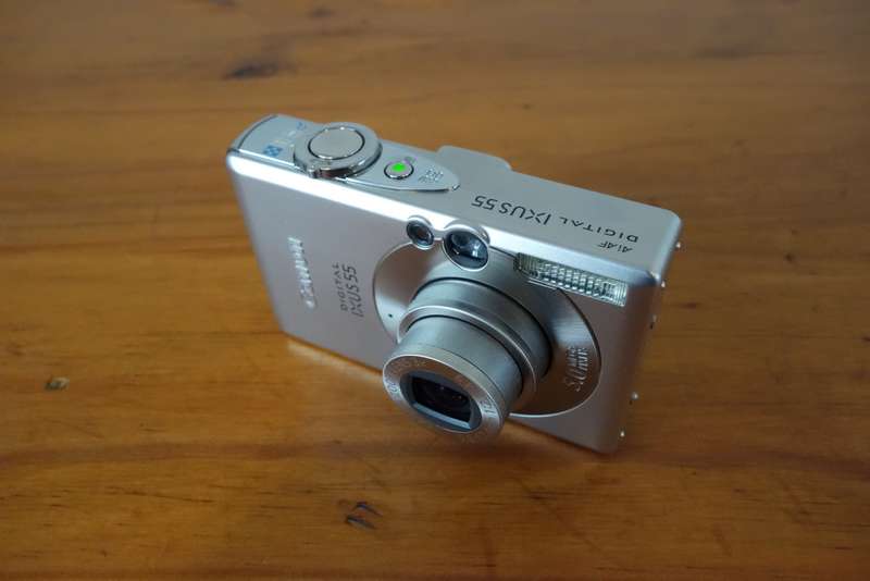 Two old digital point & shoot cameras, Nikon & Canon