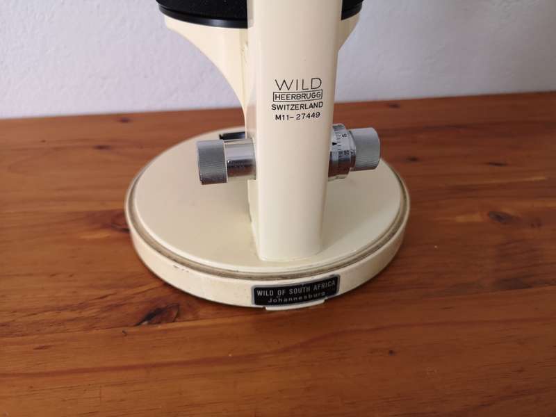 Vintage Swiss-made Wild Heerbrugg field microscope