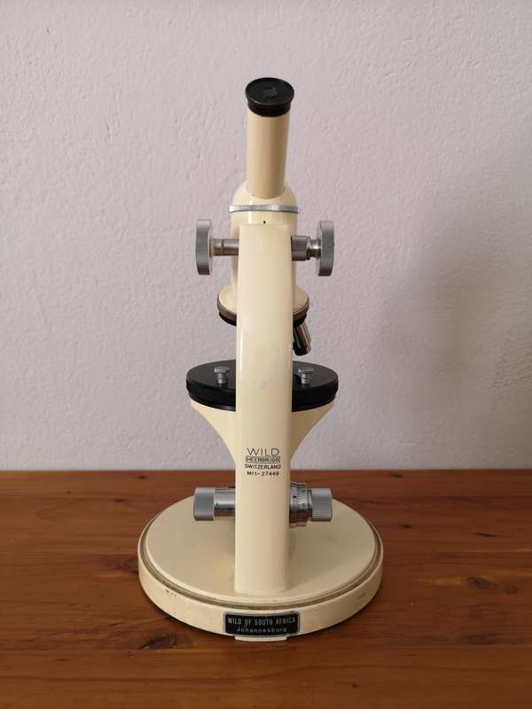 Vintage Swiss-made Wild Heerbrugg field microscope