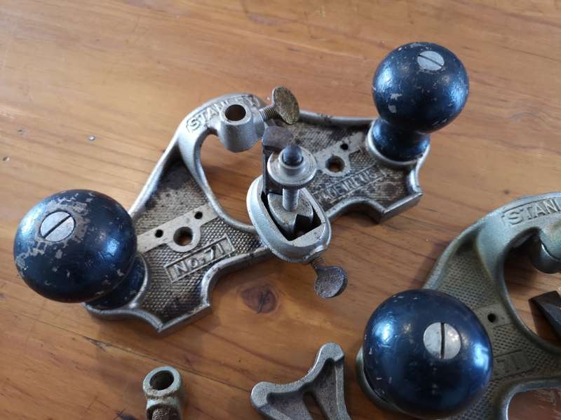 Two Stanley no 71 router planes