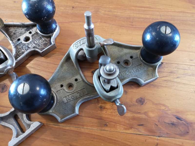 Two Stanley no 71 router planes