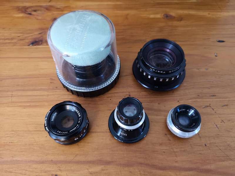 Vintage enlarging lenses job lot