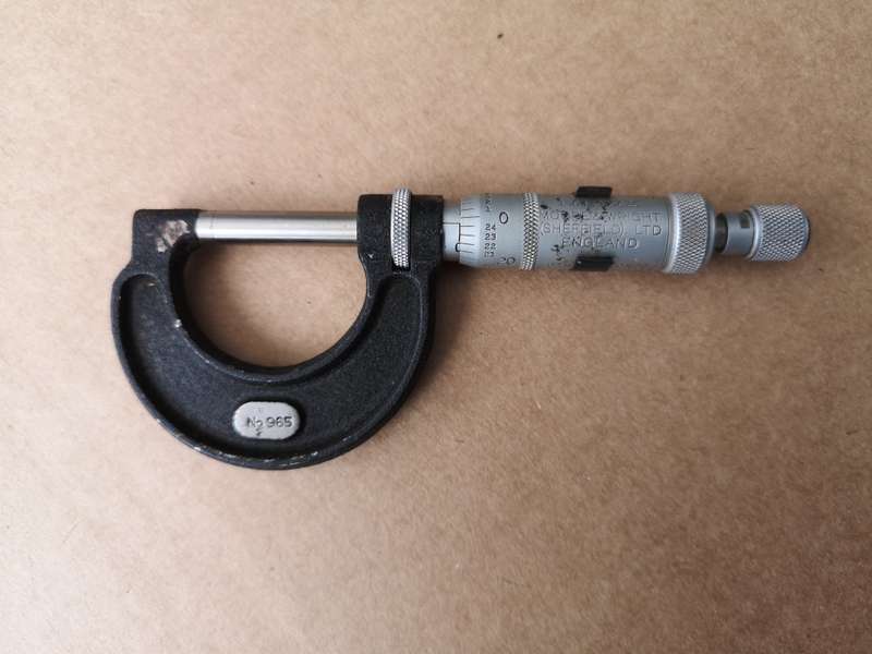 Moore & Wright micrometer and depth gauge