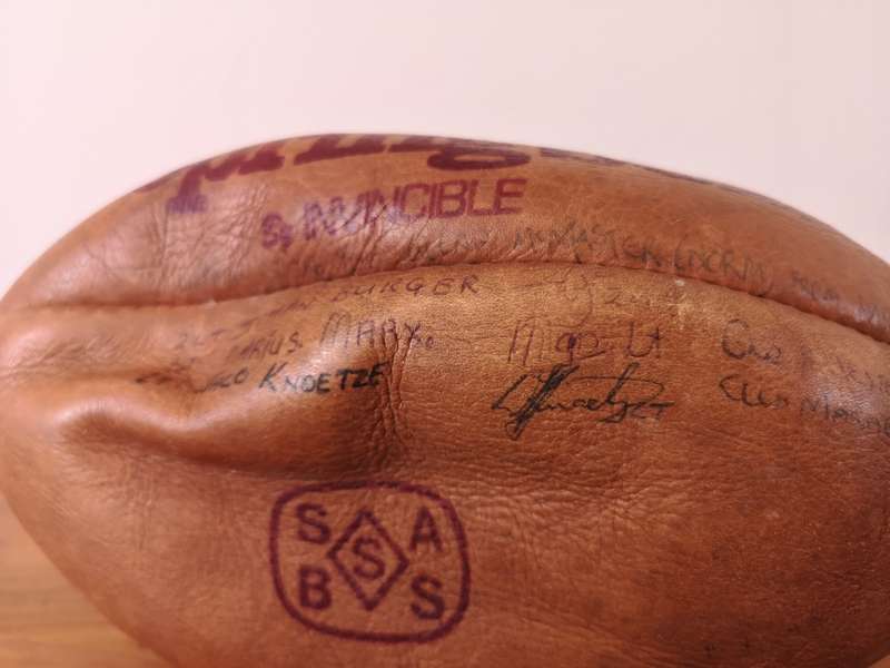 Vintage Super Springbok genuine leather rugby ball