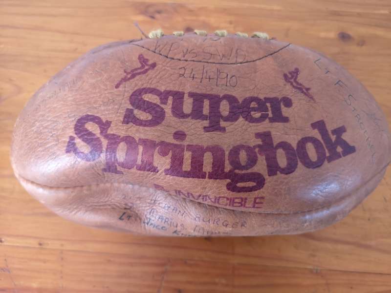 Vintage Super Springbok genuine leather rugby ball